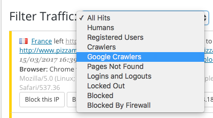 Google Crawler Wordfence