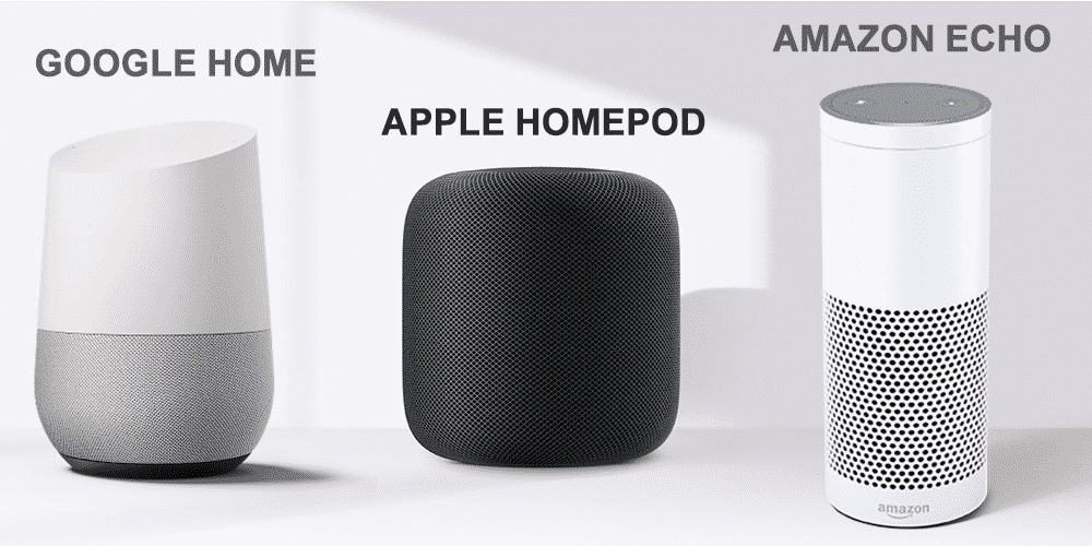 Assistant vocal Google Home - Amazon Echo - APPLE HOMEPOD